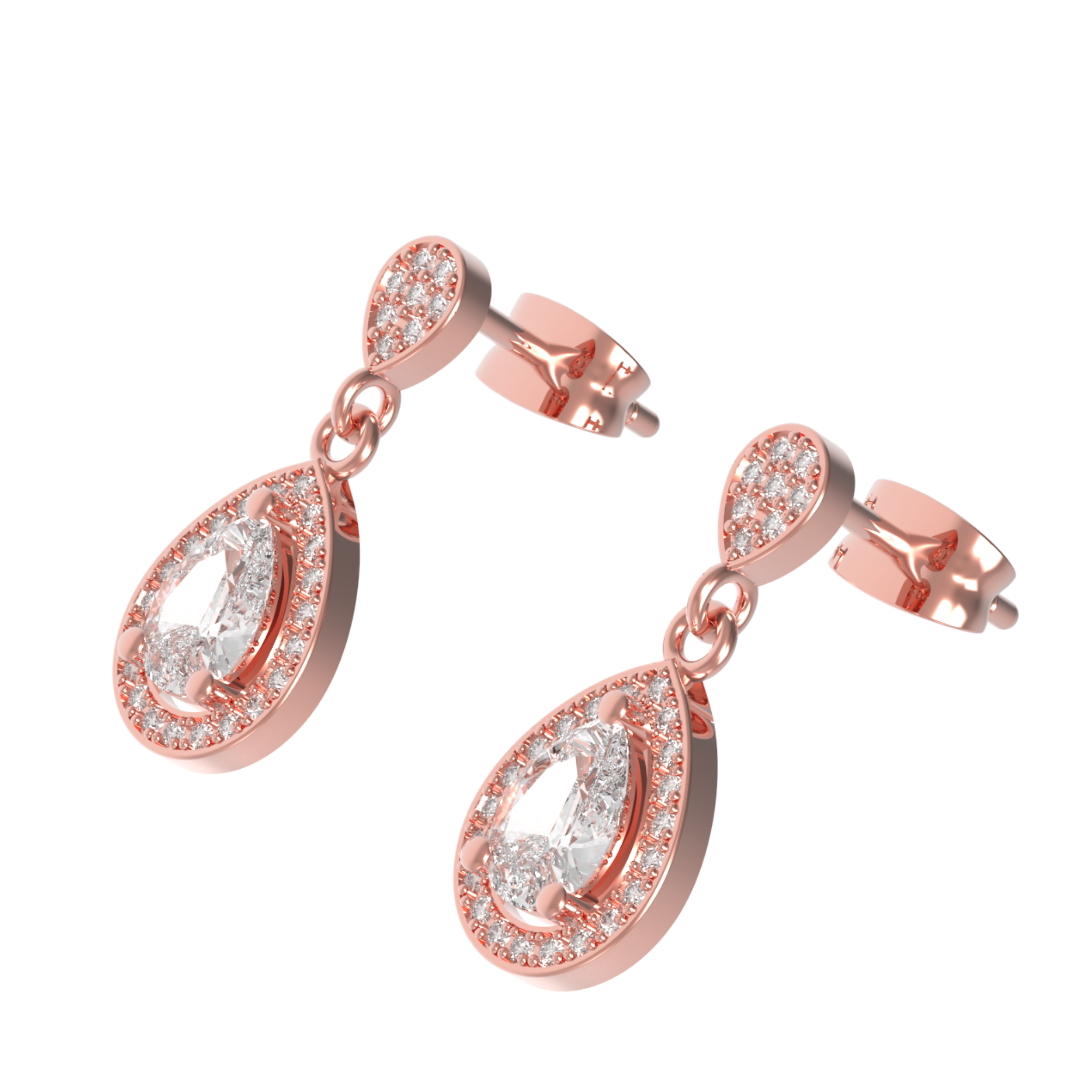 Sparkle Allure Solitaire Teardrop Earrings, Hallmarked 925 Sterling Silver
